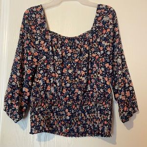 floral blouse